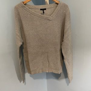 NWT bobiBLACK Asymmetrical Heather Gray Sweater Size L